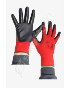 MONSUN Rukavice Fox, crna/crvena - 349909