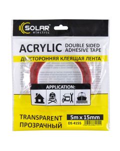 STORM Dvoslojna traka 15x5000mm providna - 5APTDS4155