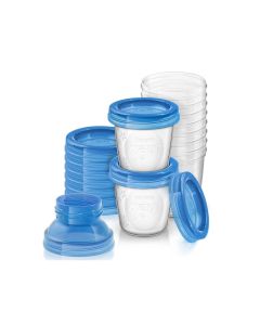AVENT Via šolje sa poklopcima i adapterima -set 10 kom+2adaptera 1602 - SCF618-10