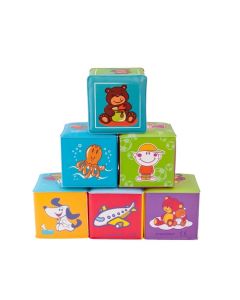 CANPOL Igračka mekane kocke pvc 2/817 6 komada - 2-817