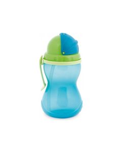 CANPOL Flašica sportska za bebe sa slamkom  370 ml 56/113 -plave bojea - 56-113_blu