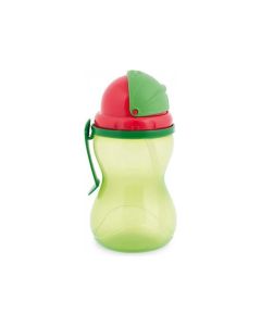 CANPOL Flašica sportska za bebe sa slamkom 370 ml 56/113 -Zelena - 56-113_gre