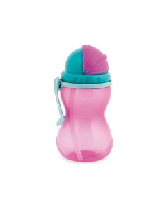 CANPOL Flašica sportska za bebe sa slamkom  370 ml 56/113 -Pink - 56-113_pin