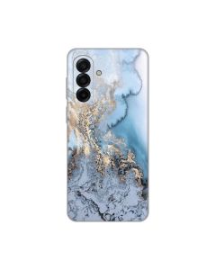 Maska za Samsung A175F Galaxy A17 Blue Gold Marble Silikonska Print - 8020960