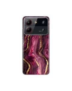 Maska za ZTE Blade A54 Burgundy Silikonska Print