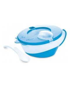 CANPOL Činija sa kašikom za bebe 31/406 - Plava - 31-406_blu