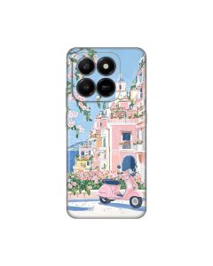 Maska za Honor X7d 4G/400 Smart 5G Pink Italy Silikonska Print