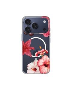 Maska za iPhone 17 Pro 6.3 Hibiscus Print Magsafe - 8021076