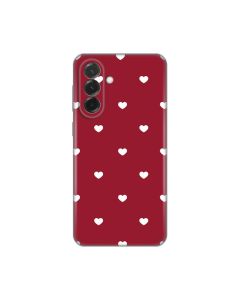 Maska za Samsung A376B Galaxy A37 5G Burgundy Hearts Silikonska Print Skin