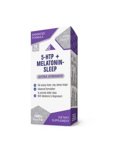 5-HTP + Melatonin Sleep, 15 kapsula
