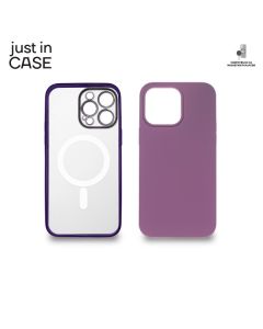 JUST IN CASE 2u1 Extra case MIX Magnetic za 14 Pro Max, ljubičasta - MAGPL111PR