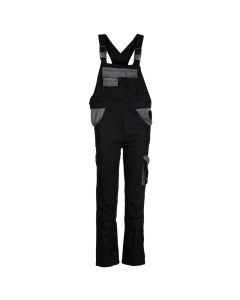 MONSUN Radne pantalone na tregere MS12 Warsaw, crna/siva - 60586XXXL