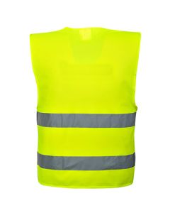 MONSUN Prsluk Hi-Vis M474 sa dve horizontalne trake, žuta - 60630-1-1XXXXL