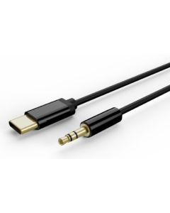 GEMBIRD Kabl USB-C - stereo 3.5 mm AUX kabl CCA-CM3.5M-1.5M, 1.5m, crna