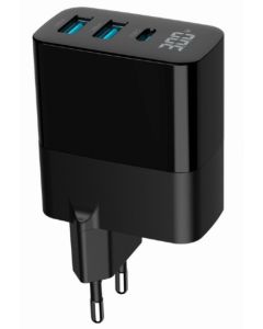 OSTALO TA-UC-PDQC30LCD-BK-02 Gembird GaN USB brzi punjac, 30W 3-port (2xUSB-A+ USB-C)