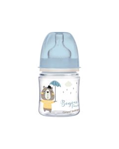 CANPOL Flašica za bebe sa širokim vratom 120 ml, pp - 35/231 plave boje 