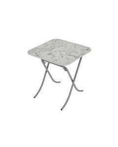 ALESTA Sto sklopiv 60x60 beli mermer