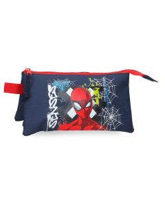MARVEL GRAFFITY OF SPIDERMAN prazna pernica sa 3 pregrade - teget