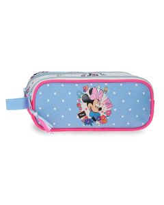 DISNEY MINNIE FLOWERS prazna pernica sa 2 pregrade - pink