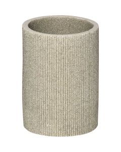 TENDANCE Čaša Pruge 10x7,3cm poliresin bež - 61104104