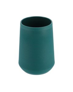 TENDANCE Čaša za četkice za zube pruge 10,5cm abs tamno zelena - 61111142