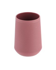 TENDANCE Čaša za četkice za zube pruge 10,5cm abs ljubičasta - 61111171