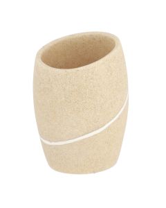 TENDANCE Čaša za četkice za zube, stone effect bež - 61153104