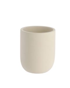 TENDANCE Čaša za četkice za zube 8x10cm, cement bež - 61160161