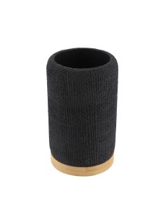 TENDANCE Čaša za četkice za zube Mesh, crna/bambus - 61161103