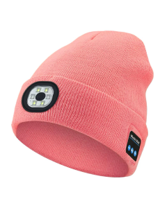 Kapa led sa bluetooth slusalicama (BT-01) roze