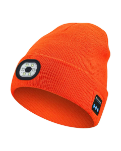 Kapa led sa bluetooth slusalicama (BT-01) narandžasto