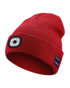 Kapa led sa bluetooth slusalicama (BT-01) crvena