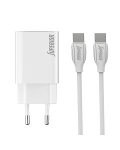 SUPERIOR Kućni punjač SU-P103 Super Fast PD 25W 3A Type C na Type C, bela - P1248