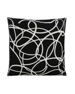 EGLO Dekorativni jastuk 45x45cm Chevery, crna/bela