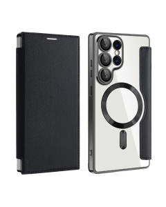 Maska za Samsung S25 Ultra/ S938B crna na preklop Coral Mag Case Book