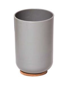 TENDANCE Čaša Bath 11x7,2cm poliresin/bambus siva