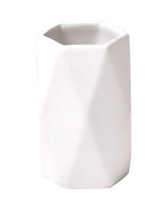 TENDANCE Čaša Dijamant 11,5x7,5cm keramika bela - 6180100