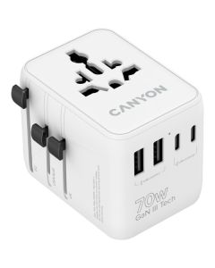 CANYON Travel Adapter OnTour 70W, bela