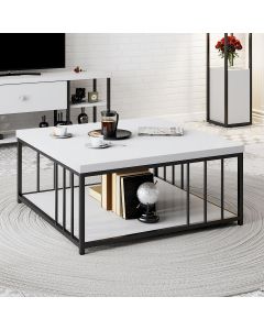 HANAH HOME Klub sto Zenn, bela/crna