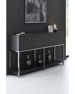 HANAH HOME Komoda Lord, antracit/srebrna - 618BLY1192