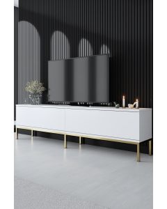 HANAH HOME TV komoda Lord, bela/zlatna - 618BLY1199