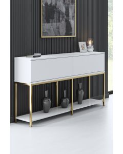 HANAH HOME Komoda Lord, bela/zlatna - 618BLY1201