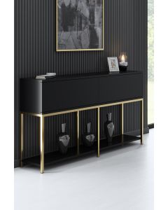HANAH HOME Komoda Lord, crna/zlatna - 618BLY1213