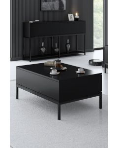 HANAH HOME Klub sto Lord, crna