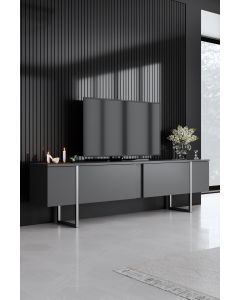 HANAH HOME TV komoda Luxe, antracit/siva - 618BLY1250