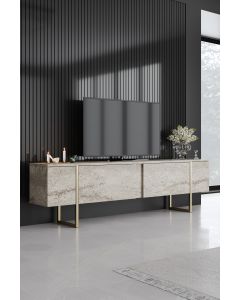 HANAH HOME TV komoda Luxe, zlatna/mermer - 618BLY1254