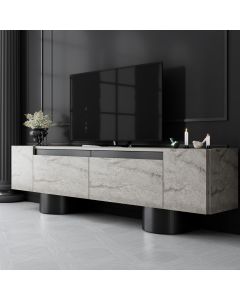HANAH HOME TV komoda Bohem , mermerna/crna