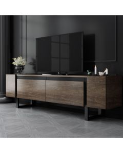 HANAH HOME TV komoda Yildiz, braon/crna