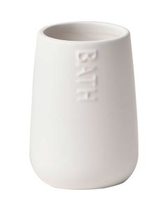 TENDANCE Čaša Dolomit bath keramika 12,2x8,5cm bela