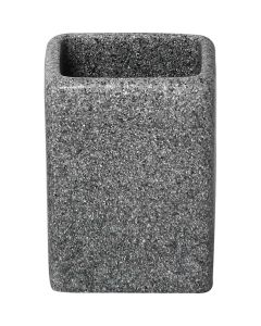 TENDANCE Čaša Square 6,8x6,8x9cm poliresin siva